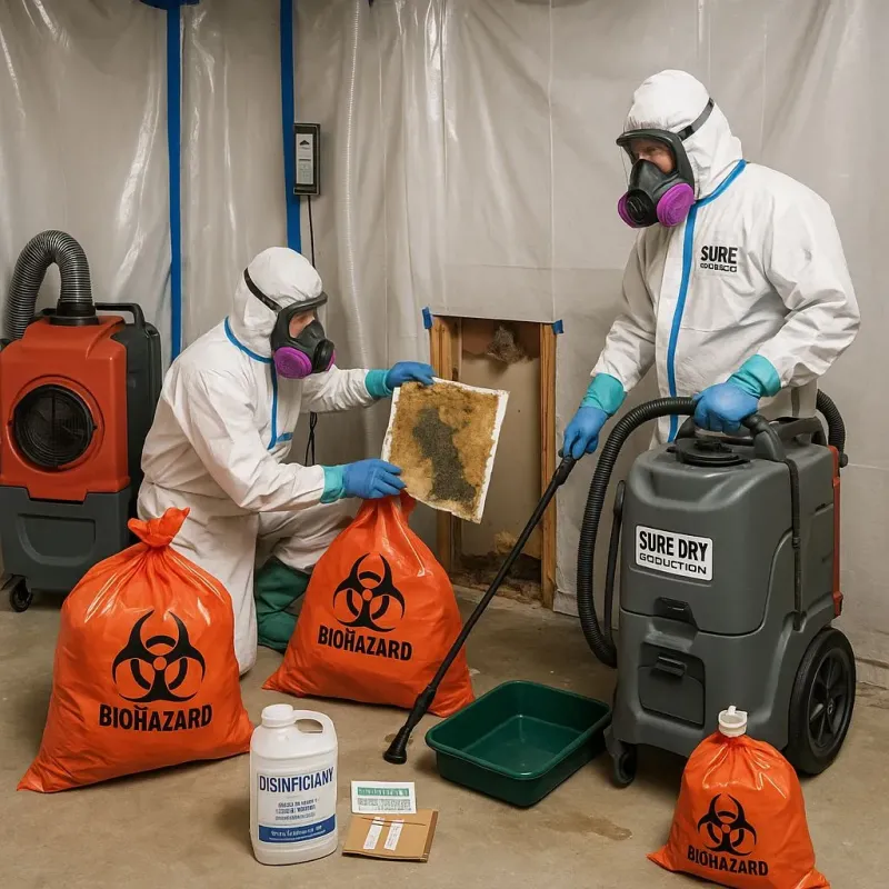 Contaminated Water Handling Protocols process in Enon, OH